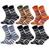 Tobeni 6 Paia Calze Cotone Termico Bambini Spugna Ragazzi e Ragazze Colore Jeans Cachi Terracotta Marina Blu Taglia 35-38