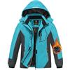 MoFiz Giacca Invernale Bambina Giacca sci Bambina Piumino Impermeabile Pile Antivento Giacche Ragazze Giacca In Softshell Con Cappuccio