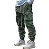 Oanviso Pantaloni di Velluto da Uomo Pantalone Classico Casual Cargo Pantaloni in Velluto a Coste con Coulisse Pantaloni da Jogging Elasticizzato Slim Fit Pantaloni da Lavoro A Verde L