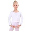 Bezioner Maglioncino da Balletto con Pile Giacca Danza per Bambini e Donne Bianco L(130-150cm)