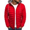 ORANDESIGNE Piumino da Uomo Felpa con Cappuccio da Uomo Autunno E Inverno Caldo Sci Campeggio Sport Aria Aperta Tempo Libero Giacca da Uomo Tasca con Cerniera Moda Manica Lunga