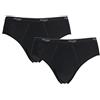 Sloggi - Mens Basic Midi - 2 Pack - Black, Abbigliamento da uomo, nero(black), taglia produttore: medium