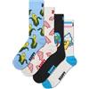 Happy Socks Set di confezioni regalo di calzini sostenibili per l'equipaggio Foodie Design -Per uomo e donna