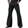 Oanviso Pantaloni Uomo Zampa Elefante Stretch Eleganti Elasticizzati Estivi Classici Pantaloni da Abito Campana Ufficio Casual Business Nero S