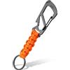 KeyUnity KC00 Paracord Ciondolo, Portachiavi Paracord, Cordino da Paracadute 550, Moschettone Multiutensile, Apribottiglie, Cacciavite a croce, BK21