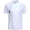 RenDiuJups Giacca da Chef Professionale - Divisa Cucina e Uniforme Ristorante per Cuochi/Camerieri, Giacca Lavoro Gastronomico Anti-Macchia con Bottoni, Camice Cucina Traspirante