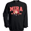 MAGLIERIA CONFORTI Felpa per Bambina Anime di Mira Girocollo Unisex Spedizione Express