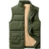 Xnova Gilet in Pile da Uomo Casual Caldo Giacca Senza Maniche Antivento Colletto Rialzato Giubbotto Smanicato Termico Cappotto Imbottito