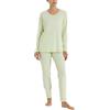 RAGNO Pigiama Donna Lungo Girocollo Cotone Jersey Leggero DT30NQ