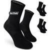 Safersox Calzini sportivi uomo e donna - con protezione antizanzare, 3 Paia, Nero, 43-46