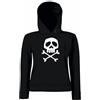 La Maglieria Felpa con Cappuccio cap. Harlock v.1 Unisex Cartone Anni 80 Skull Uomo Ragazzo Bambino