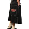 ORANDESIGNE Pantaloncini di Jeans Bermuda Uomo Larghi Stile Baggy Blu Jeans Loose Fit Baggy Jean Short Summer Tasche Y2K Baggy Jean Shorts Harajuku Streetwear I Nero XL