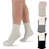 LEON D'ORO Calze Cashmere Donna Calzini Lana e Cachemire Termici Invernali Made in Italy Idea Regalo Natale (IT, Testo, Taglia unica, Regular, Regular, ALYSSA ASS1)