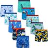BIG ELEPHANT Boxer Slip per Bambini Confezione da 10, Biancheria Intima con Stampa Dinosauri 100% Cotone per Bambini, Morbido e Traspirante, Taglie 6-7 Anni