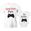 Puzzletee Coordinato Papà e Figlio Body Neonato e T-Shirt Papà Manica Corta Cotone 100% Leggera Traspirante Idea Regalo The Winner Game Over Controller