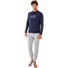 KYROS 3108 Pigiama Uomo Lungo Estivo 100% Cotone Leggero | Traspirante con Polsini e Elastico in Vita, Ideale Mezze Stagioni | M-XXL | Limited Edition