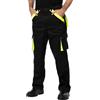 MAZALAT work wear Pantaloni da Lavoro Uomo Multitasche, Taglie Grandi S-3XL, Salopette da Lavoro, Tuta da Lavoro Uomo, Blu, Nero, Bianco, Riflettenti, Nero/Verde Neon, 64