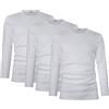 Liabel Maglia Termica Uomo Manica Lunga 100% Cotone, Art. 2855-333, Pacco da 3, Bianco XL