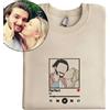 WINKEEY Felpa Personalizzata per Uomo Donna Ricamata T Shirt Felpe Senza Cappuccio con Foto Testo Musica Regalo Uomo Compleanno Regali Personalizzati Regalo Amica Regalo Anniversario per Lui,4