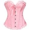 Jabidoos Corsetto Nero Donna - Corsetto Top Donna Elegante Bustino Corsetti Stringivita Bustier Black Corset Nero Pizzo Gothic Costume Halloween Curvy Steampunk Corpetto Modellante