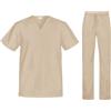 B-well Cesare - Set panni unisex casacca pantaloni medico, uniforme XL