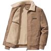 ORANDESIGNE Giubbotto Invernale Uomo Giacca da Camionista Foderata in Velluto a Coste Trucker Sherpa