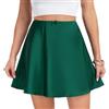MYSSUCI Gonna corta estiva da donna, linea ad A, tinta unita, elegante, gonna estiva