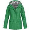 Generic Impermeabile Plus Windproof Solid Outdoor Coat Women Hooded Rain Jacket Raincoat Women's Coat Giacche 100 Grammi