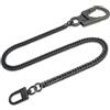 Ahiller Catena da Portafoglio Tascabile da 63,5 cm con Doppio Meccanismo di Bloccaggio - Portachiavi Lunga da Motociclista Resistente per Cintura