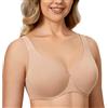 DELIMIRA Donna Reggiseno Taglie Forti Minimizer Farina d'avena Heather 5B