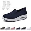 Chagoo Sneakers Ortopediche da Donna, Scarpe da Passeggio con Piattaforma Slip-On Baodwshop (37 EU, Blu)