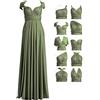 72styles Abito Cerimonia Donna Vestito Elegante Infinity Damigella d'Onore | Multiway Vestiti con Bandeau,Wedding Guest Dress Abiti Lungo