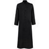 Zanisouta Costume di Halloween, da uomo, adulto, sacerdote, tunica, cardinale, chiesa, carnevale, feste a tema retrò, cosplay, cappotto militare, trench con colletto alto, matrix neo, giacca, O nero., L