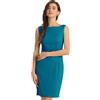 Allegra K Abito a Tubino per Donne, Abito da Natale, per Insegnanti, da Ufficio, Senza Maniche, con Scollo a Barchetta, Abiti Professionali, Verde (lake green), S