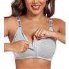 DotVol Donna Reggiseno correttore posturale Anteriore Minimizer per Reggiseno Senza Fili Confortevole(Grigio 6F)