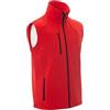 NSTF Taglie Forti Uomo Gilet Smanicato Soft Shell Impermeabile Elasticizzato dalla XS alla 7XL No Maxfort (5XL, ROSSO)