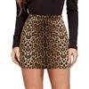 AIEOE Gonna Leopardata Sexy con Pantalone sotto Minigonna a Matita Donna Corta Y2k Elegante Cocktail Party Taglia S-XL