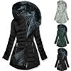 KHIRVWL Piumino Pullover da Donna Cotone Leggero Trapuntato Tinta Unita con Gemelli e Tasche con Cappuccio Parka Invernale Montagna Caldo Donna Giacca in Pile con Cappuccio Giacca da Donna