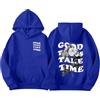 Yegirlzs Felpa Uomo con Cappuccio Abbigliamento Felpe Manica Lunga Vintage Stampa di Lettere Hoodie Sweatshirt Sportivi Felpe Tops Autunno Inverno Moda A Blu Scuro S