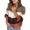 Pengniao Maglione Oversize Donna Invernale Maglioni Donne Manica Lunga Invernali Larghi Pullover Donna Largo Taglie Forti Maglione Lavorato Maglia Girocollo Maniche Lunghe Pesanti Maglioncino Arancione 3XL
