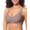 Ganado Reggiseno Senza Ferretto Reggiseno Donna Senza Cuciture Push Up Scollo a V Comodo Imbottito
