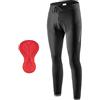 ROCKBROS Pantaloni Lunghi da Ciclismo da Uomo con 3D Gel Imbottito, Pantaloni a Compressione Termica Bici Caldo Antivento e Traspirante, per Running MTB Bicicletta, Nero