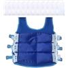 Generic Gilet refrigerante per uomini e donne, regolabile, per il caldo, 12 impacchi di ghiaccio, giacca rinfrescante per lavoro all'aperto, moto, pesca, corsa, giardinaggio, 12 sacchetti, M