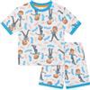 Blippi - Unisex Pigiama a Maniche Corte per Bambini - 100% Cotone - 18-24 Mesi: 92cm