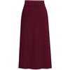 seiveini Gonna in Maglia Donna Elegant Spessa Gonne Lunga a Tubino con Spacco per Autunno e Inverno A Vino Rosso XL
