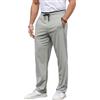 YloveM Pantaloni Uomo Estivi Casual Elasticizzati Larghi Pantaloni da Lavoro Uomo Estivi con Coulisse Leggeri Chino Pantalaccio Uomo Estivo con Tasca con Cerniera Yoga