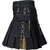 pvucpot Tradizionale Kilt Uomo Scozzese Tartan Irlandese Vintage Gotico Moda Kendo Kilt Medievale Gonna Scozzese Tartan individualità