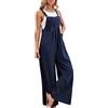 Fulidngzg Salopette Premaman, Senza Maniche Curvy Jumpsuit Gamba Larga Monospalla Sportiva Tuta Intera Taglie Forti Elegante Tutina Comode Lunga Tuta Inter Morbida Casual