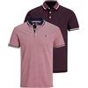 JACK & JONES Polo 2-Pack Plain Shirt Collar Polo