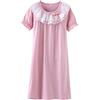 Allmeingeld - Camicia da notte in pizzo per bambine, motivo principessa, 100% cotone, 3-10 anni, 6-7 Years